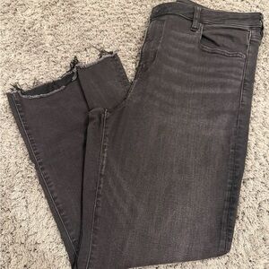American Eagle Outfitters Black Cropped Jeans
